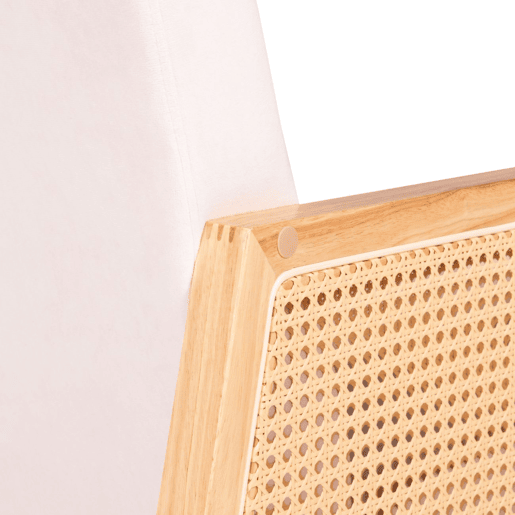 Cadeira de baloiço Ember Creme - Rattan 65 x 98 x 82 cm