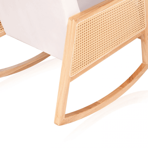 Cadeira de baloiço Ember Creme - Rattan 65 x 98 x 82 cm