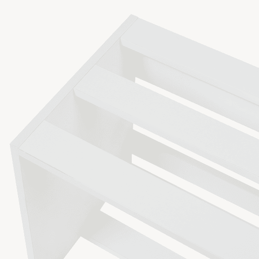 Mesa de apoio Rønde em aglomerado 43 x 64 x 33 cm - Branco en.casa