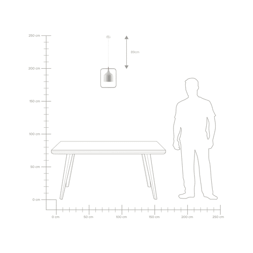 Candeeiro suspenso MAVONE Metal Branco Candeeiro suspenso MAVONE Metal Branco