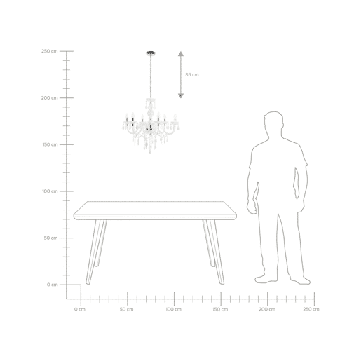 Lustre KALANG Branco Lustre KALANG Branco