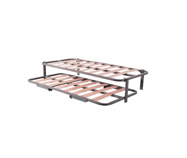 Somier de cama nido eco de lamas de madera y estructura metálica | 90x190 cm