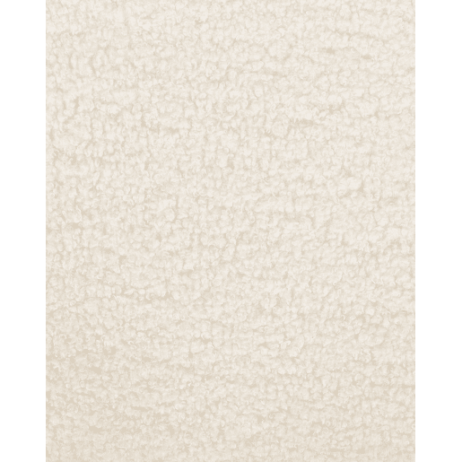 Conjunto de 2 cadeiras de jantar MINA Bouclé Branco creme