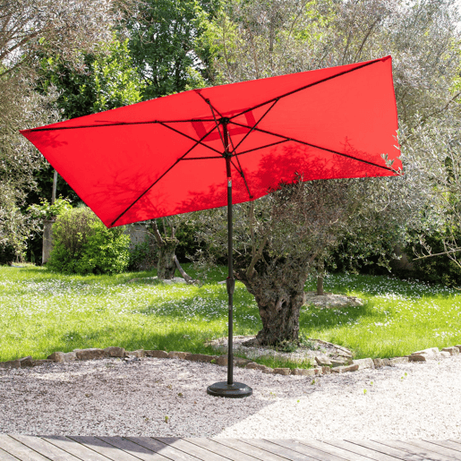 Sombrilla HAPUNA rectangular 2x3m roja Sombrilla HAPUNA rectangular 2x3m roja