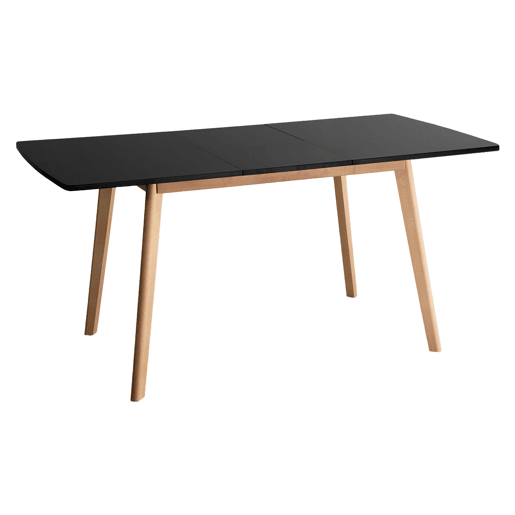 Mesa extensible HELGA 120 - 160cm negro Mesa extensible HELGA 120 - 160cm negro