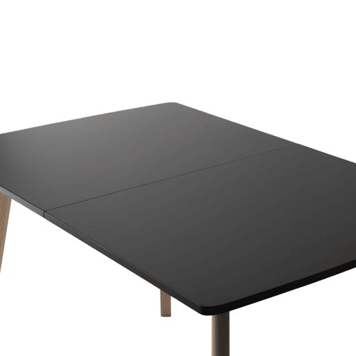 Mesa extensible HELGA 120 - 160cm negro Mesa extensible HELGA 120 - 160cm negro