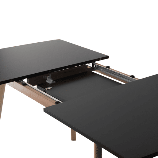 Mesa extensible HELGA 120 - 160cm negro Mesa extensible HELGA 120 - 160cm negro