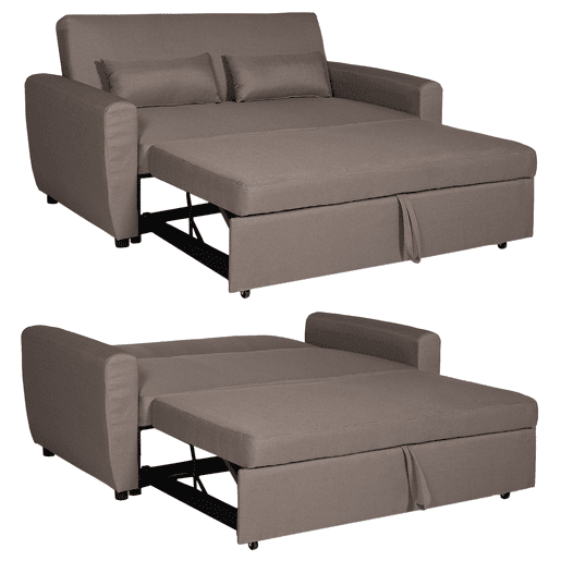 Sofá cama de 2 plazas MATT en color topo Sofá cama de 2 plazas MATT en color topo