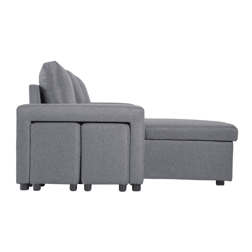 Sofá convertible TONY 3 plazas gris chiné Sofá convertible TONY 3 plazas gris chiné