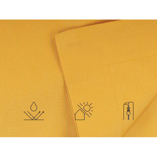 Pufe 600 L FUZZY 180 cm 230 cm Amarelo