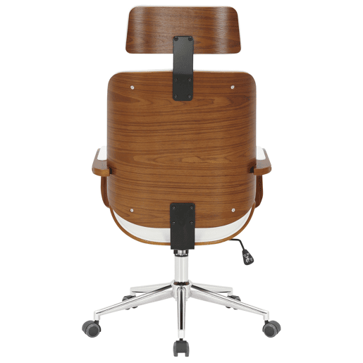 Silla de oficina Dayton Simil cuero Nogalblanco 70X70X118 cm