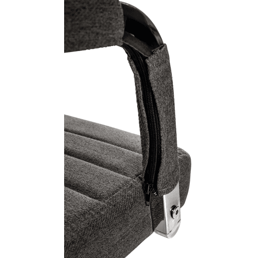 Silla De Oficina Amadora en polipiel o tela Gris oscuro 63X51X98 cm Silla De Oficina Amadora en polipiel o tela Gris oscuro 63X51X98 cm