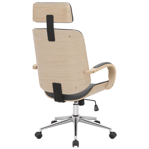 Silla de oficina Dayton Simil cuero Naturalgris 70X70X118 cm