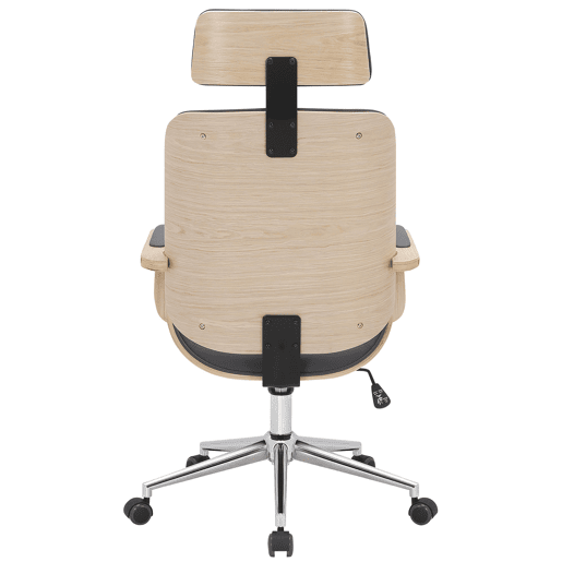 Silla de oficina Dayton Simil cuero Naturalgris 70X70X118 cm