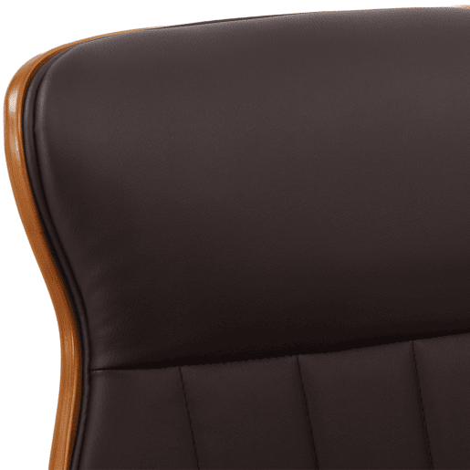 Silla De Oficina Melilla Simil cuero Nogalmarrón 68X63X100 cm