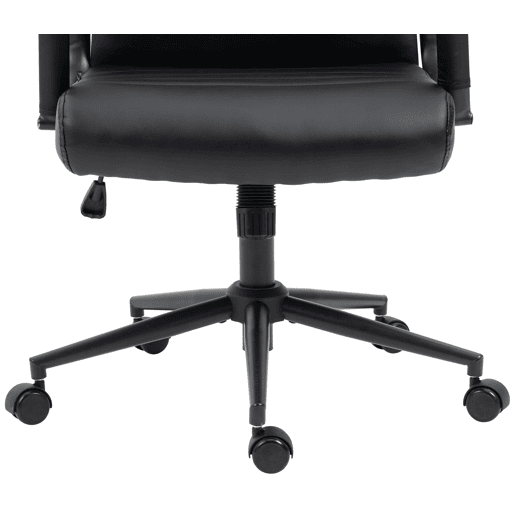 Silla De Oficina Kolumbus Simil cuero Negronegro 66X58X105 cm