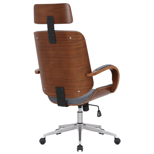 Silla de oficina Dayton Simil cuero Nogalgris 70X70X118 cm
