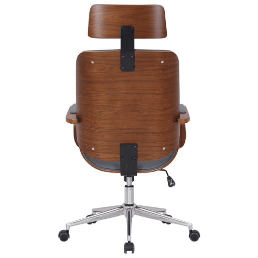 Silla de oficina Dayton Simil cuero Nogalgris 70X70X118 cm
