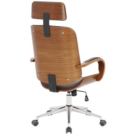 Silla de oficina Dayton Simil cuero Nogalmarrón 70X70X118 cm