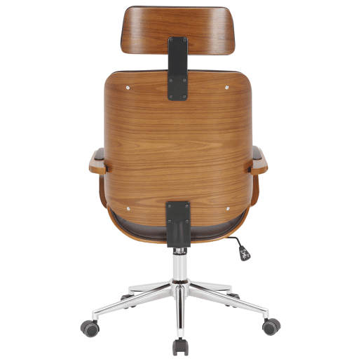 Silla de oficina Dayton Simil cuero Nogalmarrón 70X70X118 cm