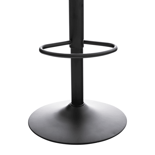 Set 2 Taburetes De Bar Almada Plástico Negro 45X44X81 cm