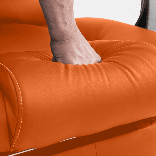 Silla De Oficina De Masaje Pacific V2 Simil cuero Naranja 64X68X118 cm