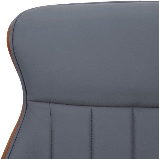 Silla De Oficina Melilla Simil cuero Nogalgris 68X63X100 cm