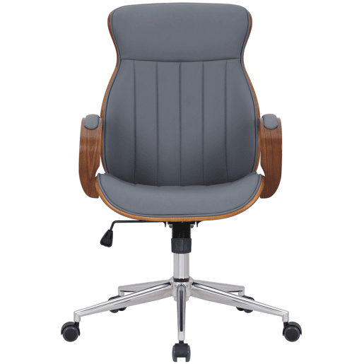 Silla De Oficina Melilla Simil cuero Nogalgris 68X63X100 cm