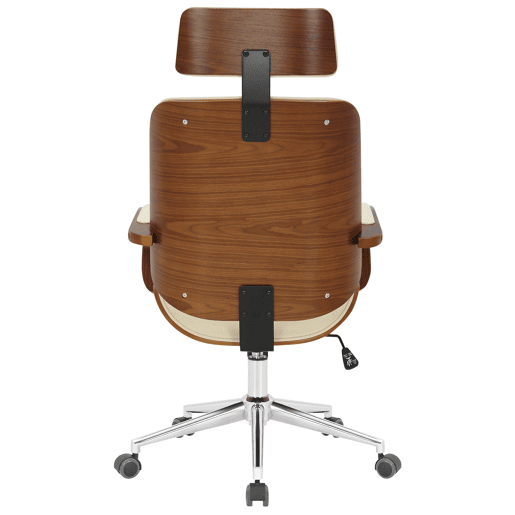 Silla de oficina Dayton Simil cuero Nogalcrema 70X70X118 cm