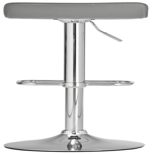 Taburete De Bar Dyn Simil cuero Gris 41X38X65 cm Taburete De Bar Dyn Simil cuero Gris 41X38X65 cm