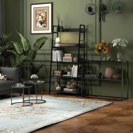 HOMCOM Mesa Consola Estilo Industrial Mesa de Entrada com Prateleira Estrutura de Aço e Desenho Anti-Tombo Móvel de Entrada para Sala de Estar Corredor Carga 20 kg 90x30x75 cm Preto