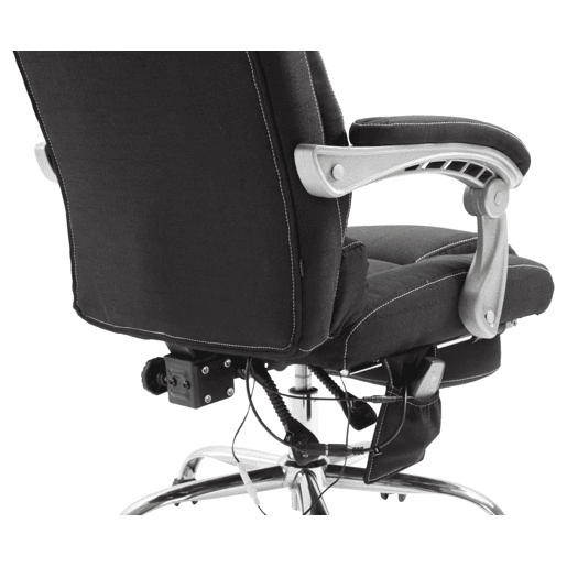 Silla de oficina masajeante Pacific en Tela Negro 64X68X118 cm Silla de oficina masajeante Pacific en Tela Negro 64X68X118 cm