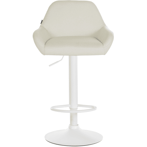 Juego de 2 taburetes de bar Braga tela Crema 52X51X89 cm Juego de 2 taburetes de bar Braga tela Crema 52X51X89 cm