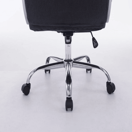 Silla de oficina XXL Vancouver de tela Gris oscuro 77X68X116 cm Silla de oficina XXL Vancouver de tela Gris oscuro 77X68X116 cm
