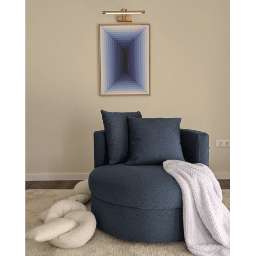 Conjunto de 2 almofadas decorativas GLADIOLUS Bouclé 172 x 14 cm Branco creme Sólido