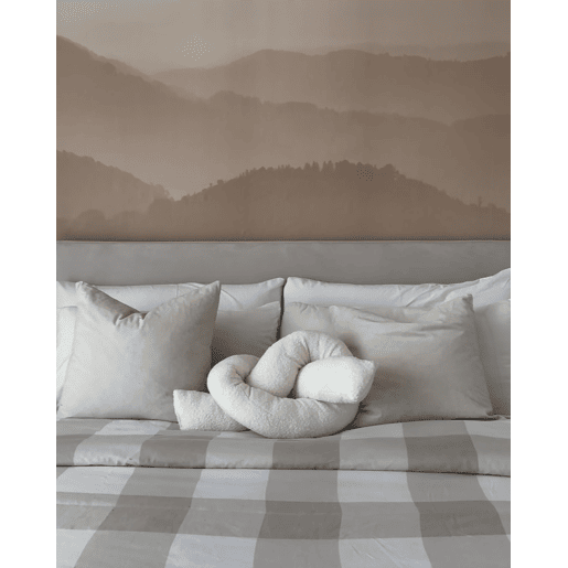 Almofada decorativa GLADIOLUS Bouclé 172 x 14 cm Branco creme Sólido