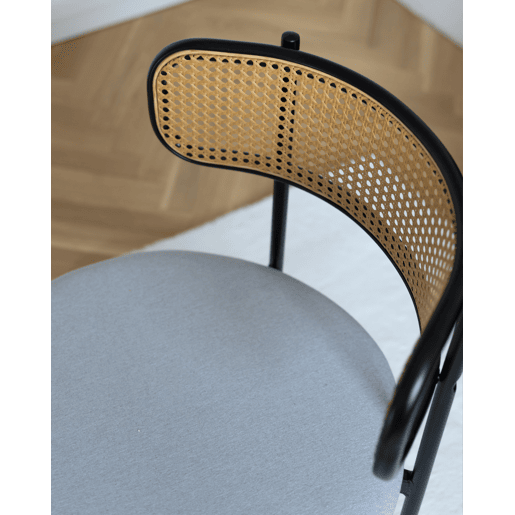 Conjunto de 2 cadeiras de jantar ANDOVER Metal Preto