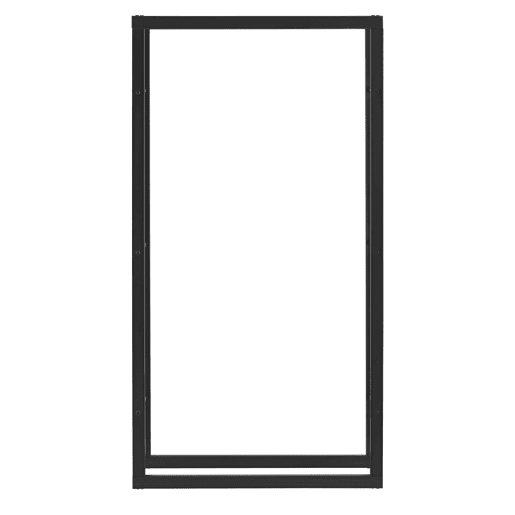 Suporte para lenha Täby em aço 80 x 25 x 150 cm preto en.casa Suporte para lenha Täby em aço 80 x 25 x 150 cm preto en.casa
