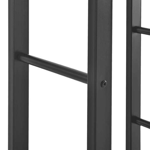 Suporte para lenha Täby em aço 80 x 25 x 150 cm preto en.casa Suporte para lenha Täby em aço 80 x 25 x 150 cm preto en.casa