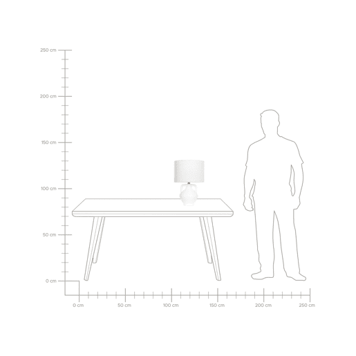 Beliani Candeeiro de mesa LABRADA Beliani Candeeiro de mesa LABRADA