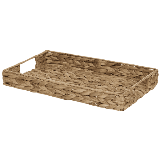 Conjunto de 2 bandejas decorativas KONTUM Vime Natural