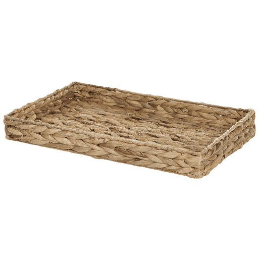 Conjunto de 2 bandejas decorativas KONTUM Vime Natural