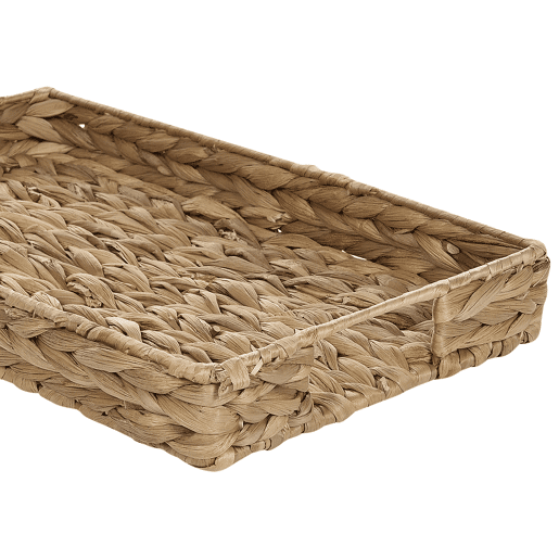 Conjunto de 2 bandejas decorativas KONTUM Vime Natural