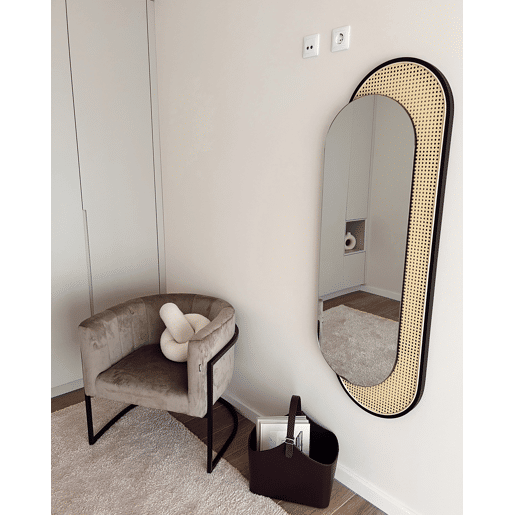 Espelho CREIL 51 cm 143 cm Rattan Natural