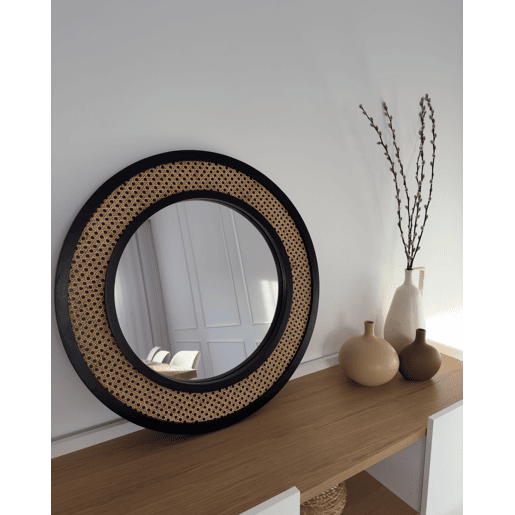 Espelho CAMBRAI 70 cm 104 cm Rattan Natural