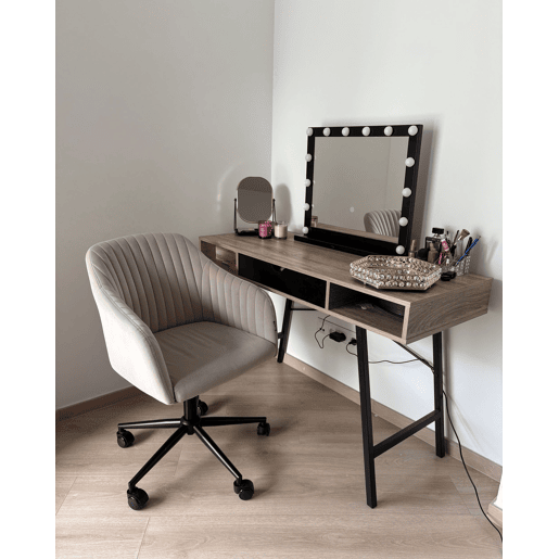 Espelho de toucador LED BEAUVOIR Preto