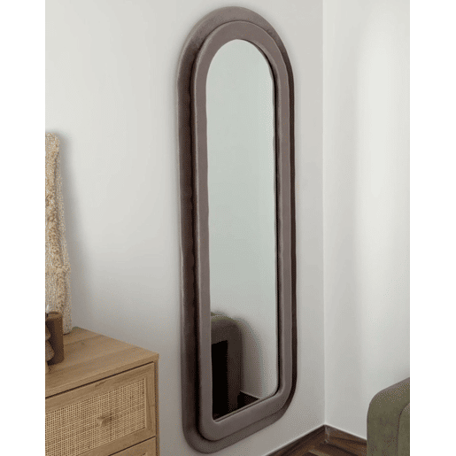 Espelho CULAN 60 cm 160 cm Veludo Rosa