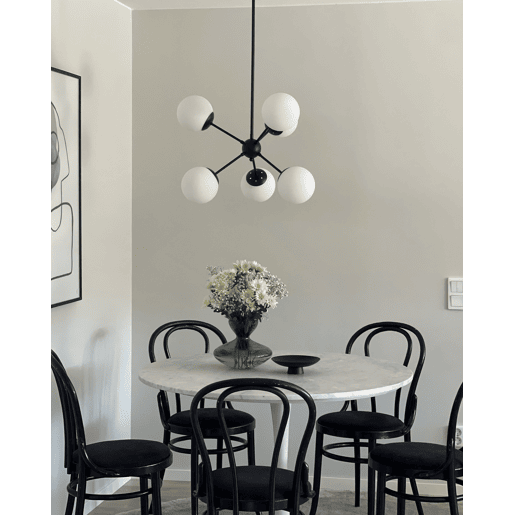 Iluminação de tecto ADAWRO Metal PretoBranco