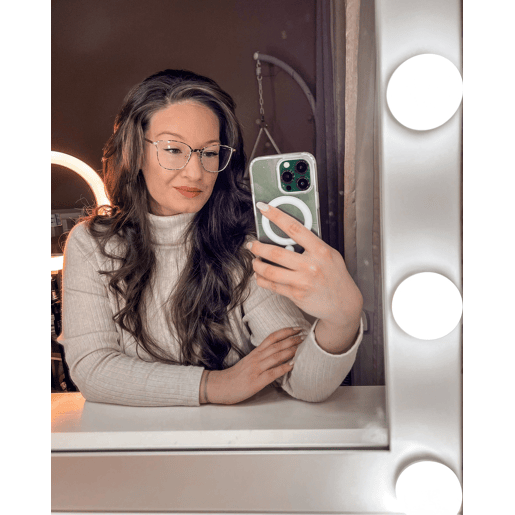 Espelho de toucador LED BEAUVOIR Branco