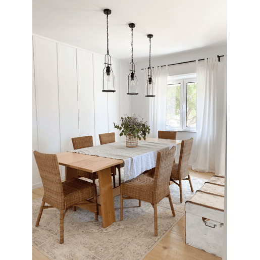 Candeeiro suspenso BASHILO Metal Preto